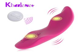 Khalesex Stimulateur clitoridien Télécommande sans fil Culotte Vibromasseur portable Oeuf vibrant invisible Jouets sexuels pour adultes pour femmes1166718