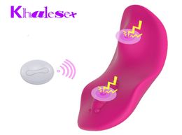 Khalesex Clitoral Stimulator Wireless Remote Control Panty Vibrateur portable Invisible Vibrant Egg Adult Sex Toys for Women Y2003708199