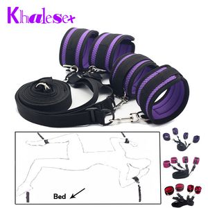 Khalesex Sexy Adult Fun Games Sex Bondage Under Bed Restraint Slave Foot s Fetish Bondage Sex Toys pour Couple Sex Shop Y18110802