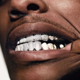 Kibo hiphop sieraden decoratie aangepaste vvs diamant grillz voor tandenheren ijsje zilver moissaniet grillz