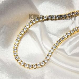 Kibo Hip Hop Sieraden Iced Out Chains Vvs d Kleur Moissanite Diamond Real 9k 10k 14k Solid Gold ketting Tennis Chain