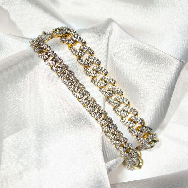 Kibo bijoux de gros prix pour hommes Miami Cuban Lab Lab Lab diamant à diamant Collier / bracelet Vendu Glod Cuban Link Chain