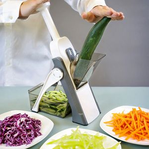 Accesorios Kichen cortador de verduras mandolina rebanador de alimentos cortador de verduras cortador en dados fácil de cortar fruta herramienta para freír francés