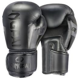 Gants de boxe pour adultes hommes femmes PU karaté Muay Thai Guantes De Boxeo combat gratuit MMA Sanda formation adultes enfants équipement 240112
