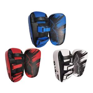 Kick Boxing Strike Gebogen Pad MMA Focus Muay Thai Punch Mitts Leer Oefenen Hand Pad Taekwondo Oefening 240226