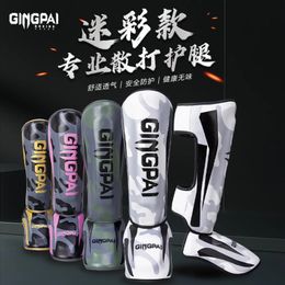 Kickboxing Boxing Shin Guard Pads Muay Thai Martial Arts Sanda Wushu Leg Protector Taekwondo Ankle Guards Muay Thai Leggings 240422