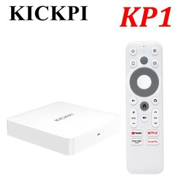 Kickpi KP1 Google Netflix TV Box Android 11.0 Amlogic S905Y4 Media Player 4K Set Topbox 2G 32G AV1 2.4G5G WiFi BT5.0