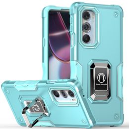 Étuis de téléphone avec béquille pour Motorola G52 G G50 G71 G60 G51 G41 G22 G10 G200 5G E7 E20 EDGE 20, résistant aux chocs, coque souple en PC TPU, plaque métallique, support magnétique, Protection de l'appareil photo