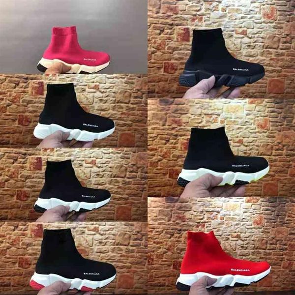 Kid garçon fille chaussures de sport couleur rouge enfant football chaussette bottes designer mode bébé garçons été basket-ball baskets enfants courir chaussure198l