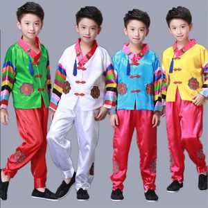 Enfant garçon vêtements coréens traditionnels mâle Hanbok hanfu vêtements Hanfu fête de vacances Performance costume de danse pour enfants2953
