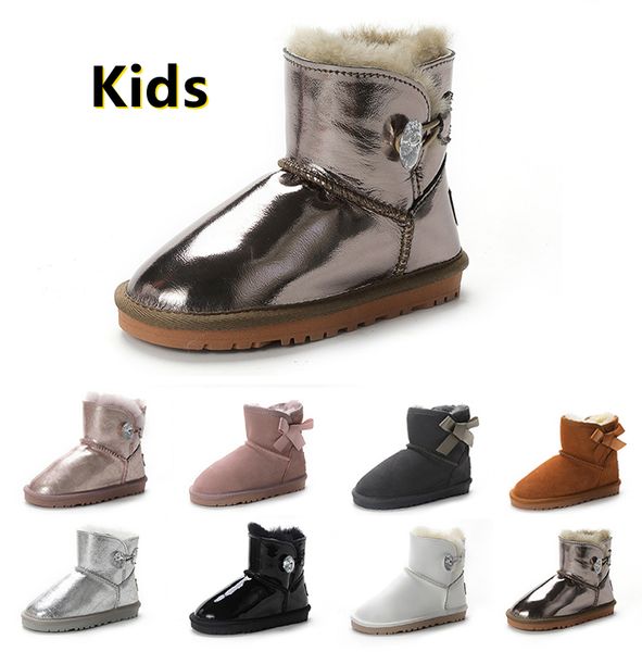 Kid marque enfants bottes enfants filles Mini botte de neige hiver chaud enfant en bas âge garçons enfants enfants en peluche chaussures chaudes taille EUR 22-35