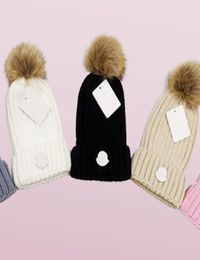 Kid Caps Designer Beanie Hat Bonnet d'hiver chaud Bonnets pour enfants Bonnets en tricot Garçons adaptés à 112 ans Old7557815