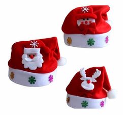 Alegría para niños Sombrero de navidad para niños Fiesta de muñeco de nieve con renos de Papá Noel Regalo lindo de Navidad Decoración de boda