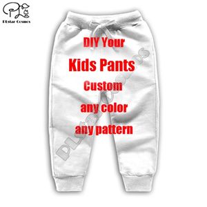 Enfant enfants enfant en bas âge garçon fille bébé impression 3D pantalon personnalisé bricolage votre fils fille pantalon long outwear streetwear décontracté harajuku 220707