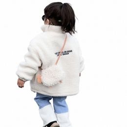 Sac à bandoulière pour enfants Mini sac à bandoulière en peluche mignon Carto mouton automne hiver nouvelles filles Princ photographie tendance décontractée tout-match W5sr #