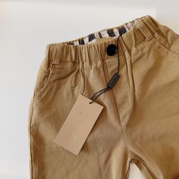 Pantalones cortos de diseñador para niños, pantalones de playa para bebés, ropa de diseñador para niños de verano, bañadores para niños pequeños, top de lujo, diseño clásico a cuadros, color caqui