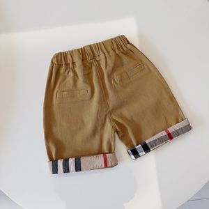 Kid designer shorts bébé Beach Pants été enfants vêtements de marque bambin maillot de bain top marque de luxe Classic plaid design kaki