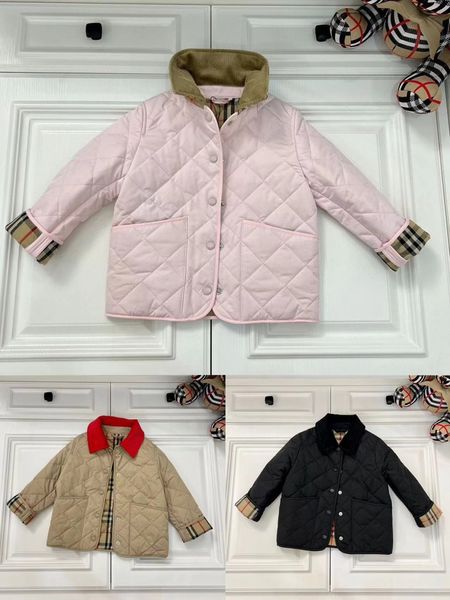 Abrigo de plumón para niño, ropa de diseñador, moda para niño, ropa cálida de invierno, chaqueta al por mayor, trajes de color rosa para niña, abrigos