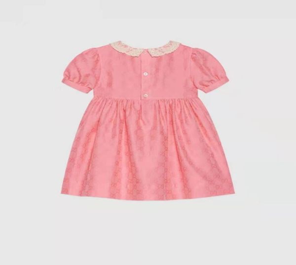 girl girl d'été robes de fleurs de mariage créateur de mode set 100150cm boutique fille rose entier couleurs de tout-petit tissu coton mat4517555