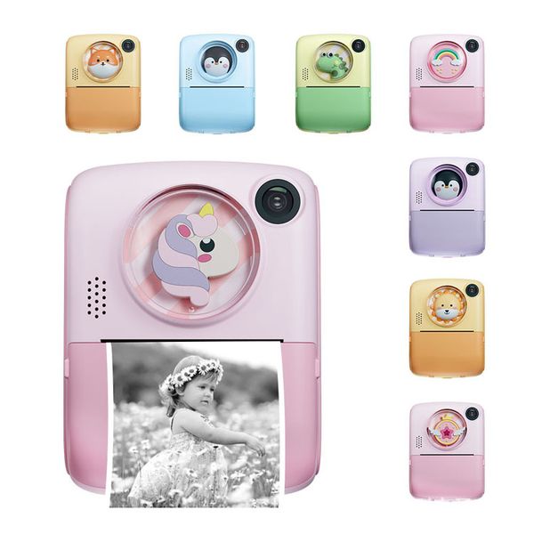 Cámara de impresión instantánea para niños Fotografía portátil para selfies Cámara de impresión para niños Cámara digital HD de 48 megapíxeles Grabación La maravillosa vida de los niños