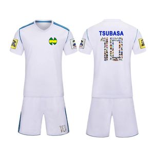 Kid Mannen Japan Cosplay Kostuum, Camisetas Maillot de Foot Captain Tsubasa Ozora Om Frankrijk Voetbal Jerseys Patch Voetbal Kits Oliver Atom