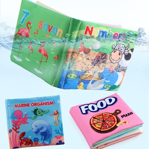 Libros de tela para niños Montessori Soft 1 PPC Baby Books Rustle Sound Baby Infante Aprendizaje temprano Juguete Educational 0 -12 meses a prueba de lágrimas