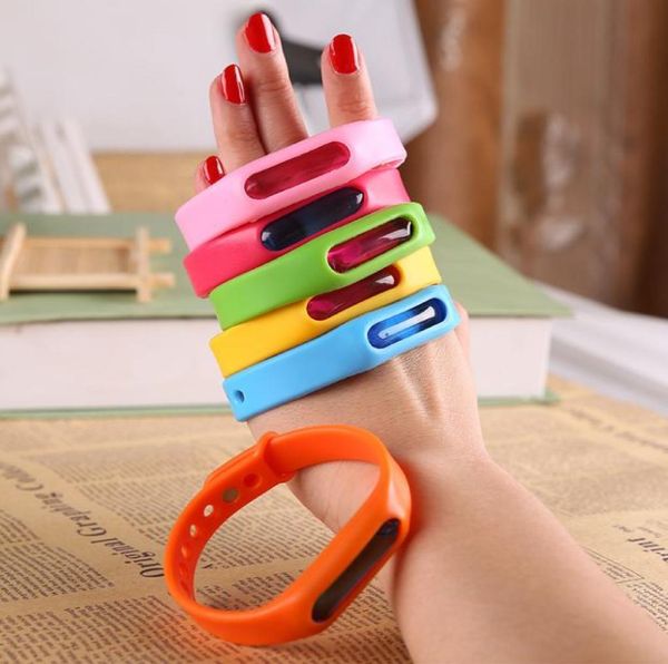 Kid Mosquito Bracelet Bracelet Silicone Plant Plante Essential Huile Capsule Mosquito Bande répulsionnelle Pest Control Contrôle de Bug Killer VT06852815