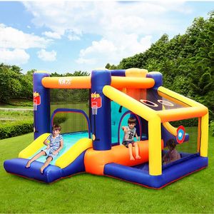 Kid Outdoor Play Toy Bouncer Bouncer Jumper Park Playground Toys Bounce House With Slides for Kids Birthday Party Jumping Fun Bouncy Bouncy Castle avec Blower Ball Pit