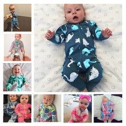 pijamas para niños Mamelucos unisex para bebés Conjunto de ropa de animales de dibujos animados Ropa de lana cálida para niñas de invierno Monos para pies para niños Mono para recién nacidos