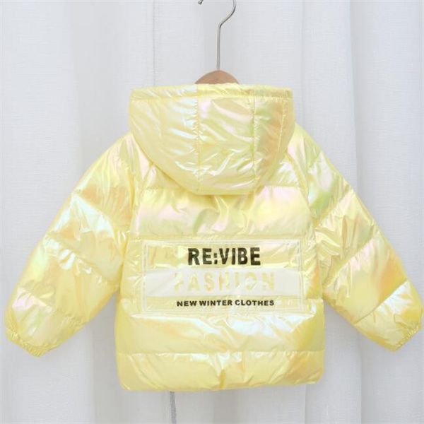 Vêtements pour enfants garçon doudoune bébé duvet de canard sans lavage brillant hiver filles vers le bas manteau épaissi blanc manteau pour enfants