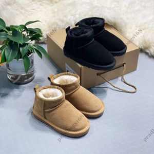 Chaussure enfant fourrure bottes de neige bébé enfants bottes garçons filles designer moelleux pantoufle plate-forme chaussures de laine en plein air tout-petits mini botte australie chaussure chaude enfants