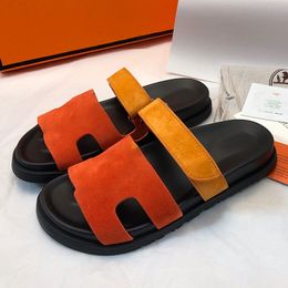 Kid Suède Peep Toe Muiltjes Dames Schoenen Zomer Magic Tap Slip On Slides Unisex Paar Schoenen Grote Maat Slippers