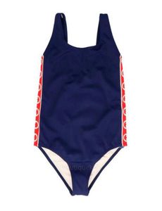 Enfant maillots de bain une pièce infantile enfant fille maillot de bain Bikini lettre imprimer bébé enfant en bas âge maillot de bain costume enfants