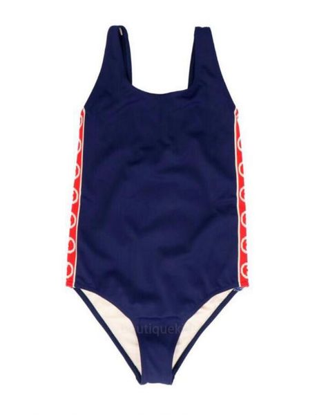 Traje de baño para niños, traje de baño de una pieza para niños y niñas, Bikini con estampado de letras, ropa de baño para bebés y niños pequeños, traje para niños