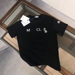 Nieuwe kinderkleding baby t-shirt luxe meisje jongens korte mouw fasion zomer met letters Kid tee zwart wit