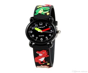 Gamin regarder 3D dessin animé dinosaure charmant enfants filles garçons enfants élèves élèves quartz regardent le poignet très populaire horloge sportive 9134432