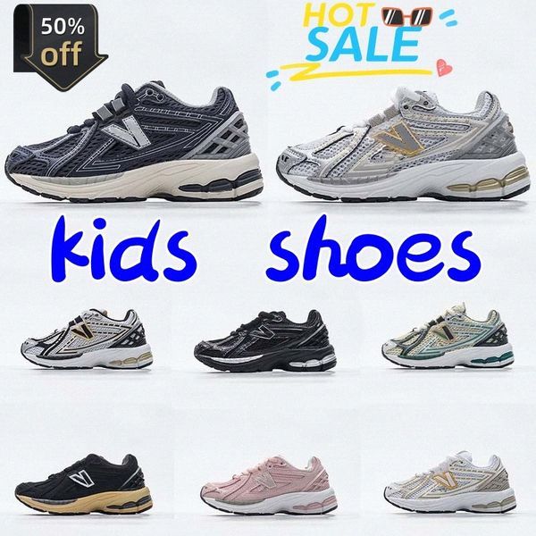 Enfants 1906R Running Garçons Filles Chaussures 1906s Baskets Sea Salt Marblehead Blanc Rouge Argent Métallisé Bleu Runner Downtown Enfants Formateurs Taille 9C-3Y o30c #