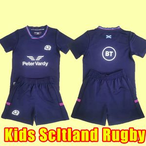 Niños 2022 2023 Escocia RUGBY JERSEYS LEAGUE 22 23 Equipo nacional vintage Rugby Camisa azul Retro POLO Camiseta Word Cup Camiseta de alta calidad Sevens Home Kits completos