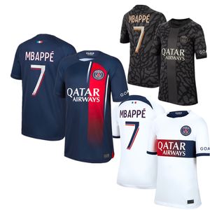 Niños 23/24MBAPPE Camisetas de fútbol P S G WIJNALDUM SERGIO RAMOS HAKIMI Cuarto Maillots de Adultos y Niños Camiseta de fútbol ICARDI VERRATTI tercer 4TO DI MARIA