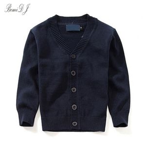 Enfants 7 Couleurs Cardigan Pull Fille Cheval Broderie Chandails Coton Garçon Filles Printemps Automne Point Ouvert Tricoté Vêtements 211106