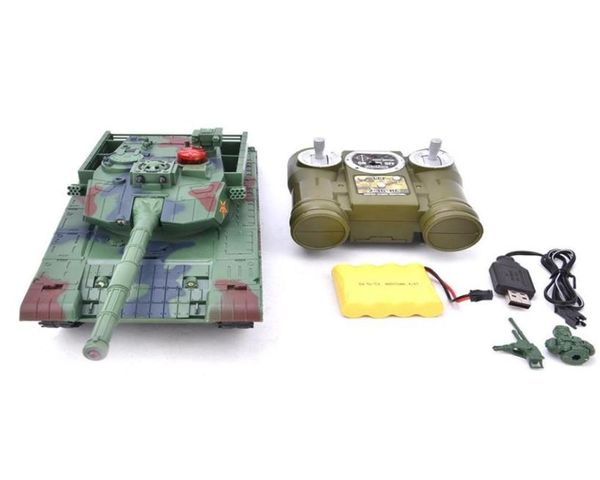 Niños 7781234 Simulación 124 RC tanques de batalla juguetes sobre orugas Control remoto ligero máquina pesada tanques juguetes para niños regalo 201201622396