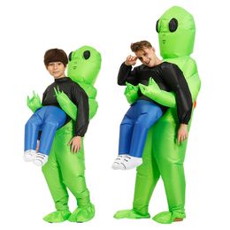 Costume gonflable ET Alien pour enfants et adultes, Costumes de dessin animé, mascotte de fête d'halloween, Costumes pour hommes, femmes, garçons et filles