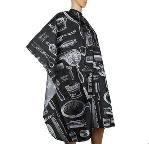 Enfants adulte Salon de coiffure Cape coiffeur coupe de cheveux robe barbier Cape coiffeur Cape robe tissu imperméable cheveux tissu 9562085