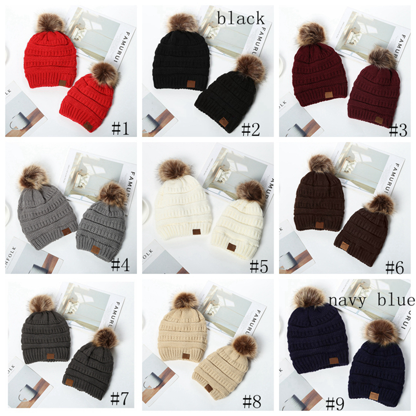 Gorros de malha gorros gorros grossos e quentes para inverno, gorros macios e elásticos, gorros de malha de lã, gorros para meninas GGA3727