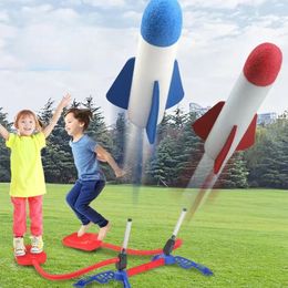 Kids Air Stomp Rocket Foot Pump Launcher Toys Sport Game Jump Stomp Outdoor Child Play Set Jump Sport Games speelgoed voor kinderen 240418