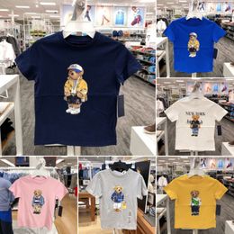 Enfants garçons filles Ralphs Polos T-Shirt jeunesse décontracté tout-petits haut broderie Polos chemises garçon fille manches Homme enfants revers Tees marque de créateur