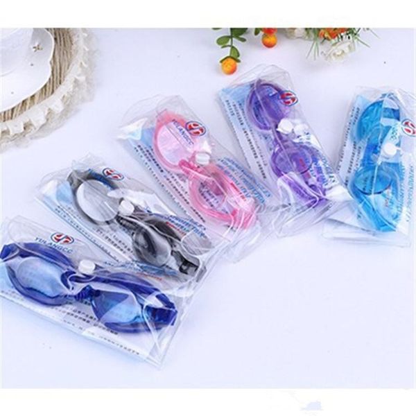 Lunettes de natation imperméables antibuée pour enfants pour garçons et filles Lunettes de plongée avec bouchons d'oreilles Lunettes de natation en silicone Lunettes 100 DHL