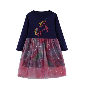 Kinderen herfst winterjurken voor meisjes pailletten prinses jurk meisjes lange mouw feest babymeisje kinderen kleding