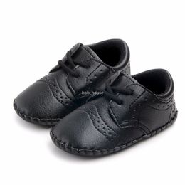 Kids Baby Boys Chaussures garçons filles Pu Sneaker Fashion Baby First Walker Chaussures non glissantes pour 0-18m