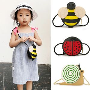 Kinderen babymeisjes tassen bijen Ladybug baby's kind meisje messenger crossbody tas portemonnee kinderen schoudertassen